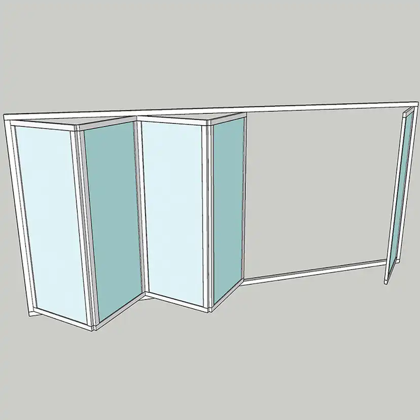 Vikparti Allvy Sunroom s75 3-Glas 5-Delad