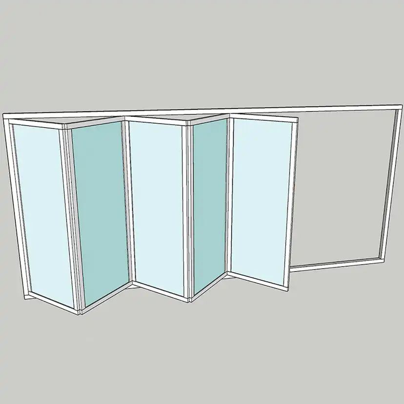 Vikparti Allvy Sunroom s75 3-Glas 5-Delad