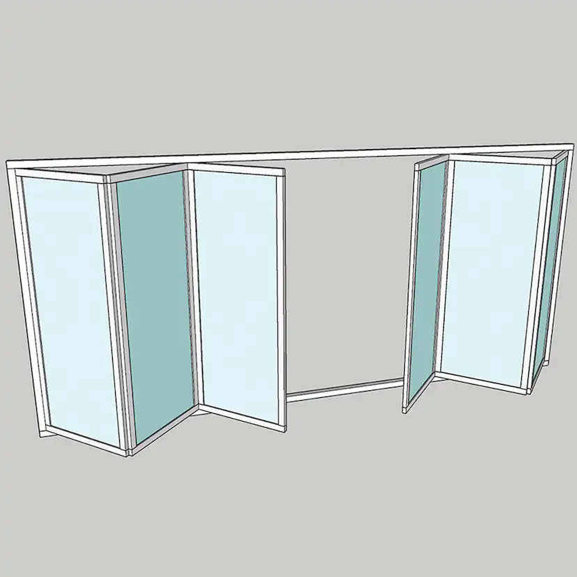 Vikparti Allvy Sunroom s75 3-Glas 6-Delad