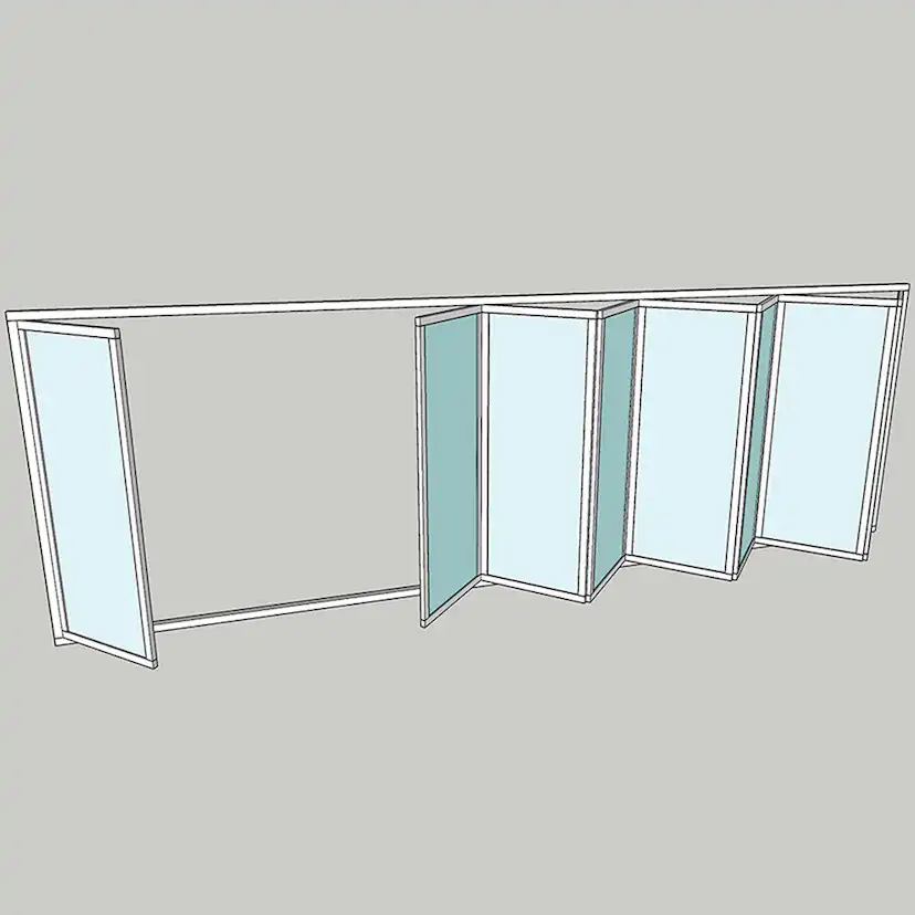Vikparti Allvy Sunroom s75 3-Glas 8-Delad