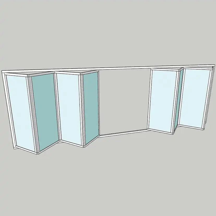 Vikparti Allvy Sunroom s75 3-Glas 8-Delad