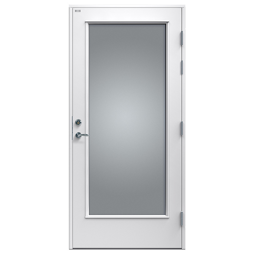 Altandörr Diplomat Vit Klarglas