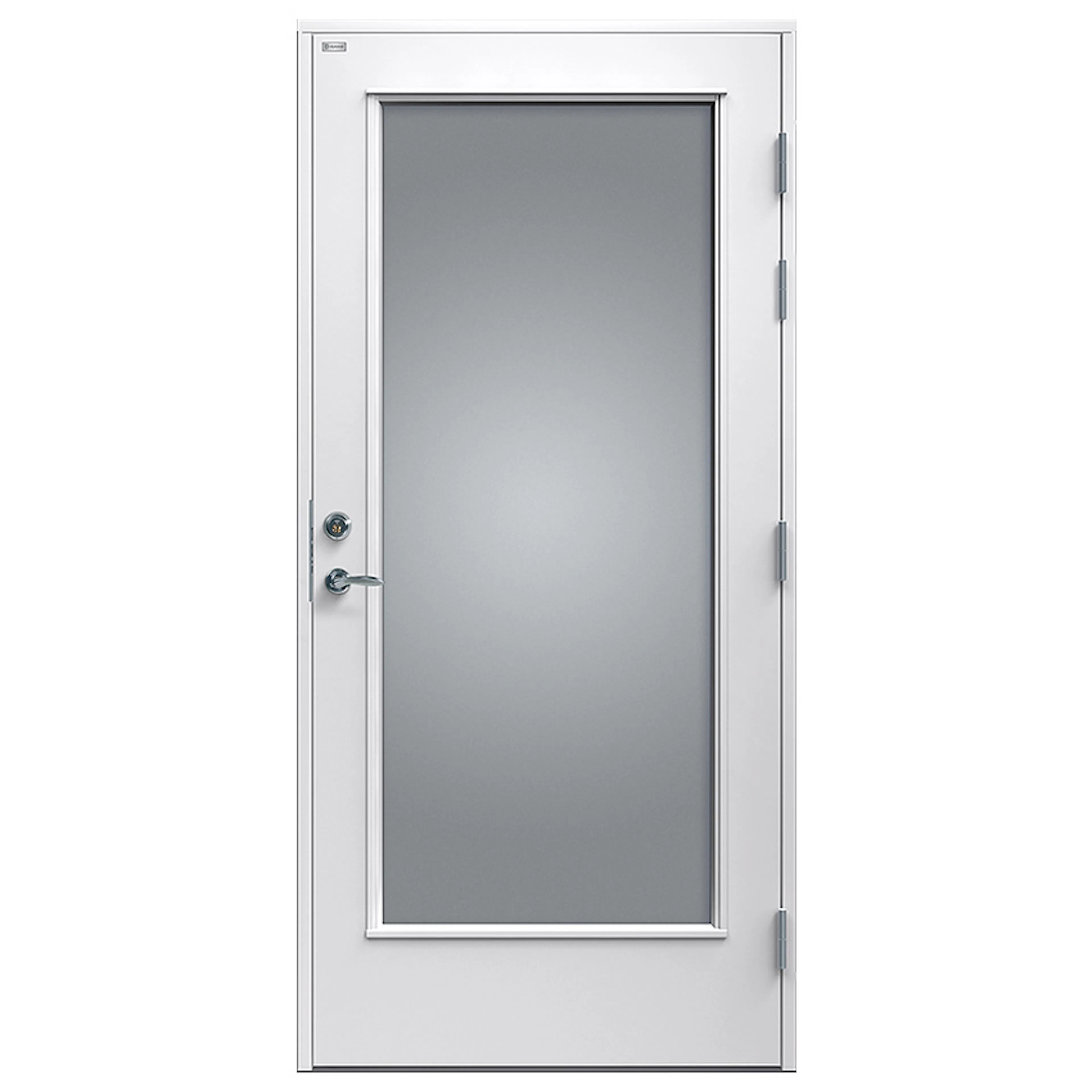 Altandörr Diplomat Vit Klarglas