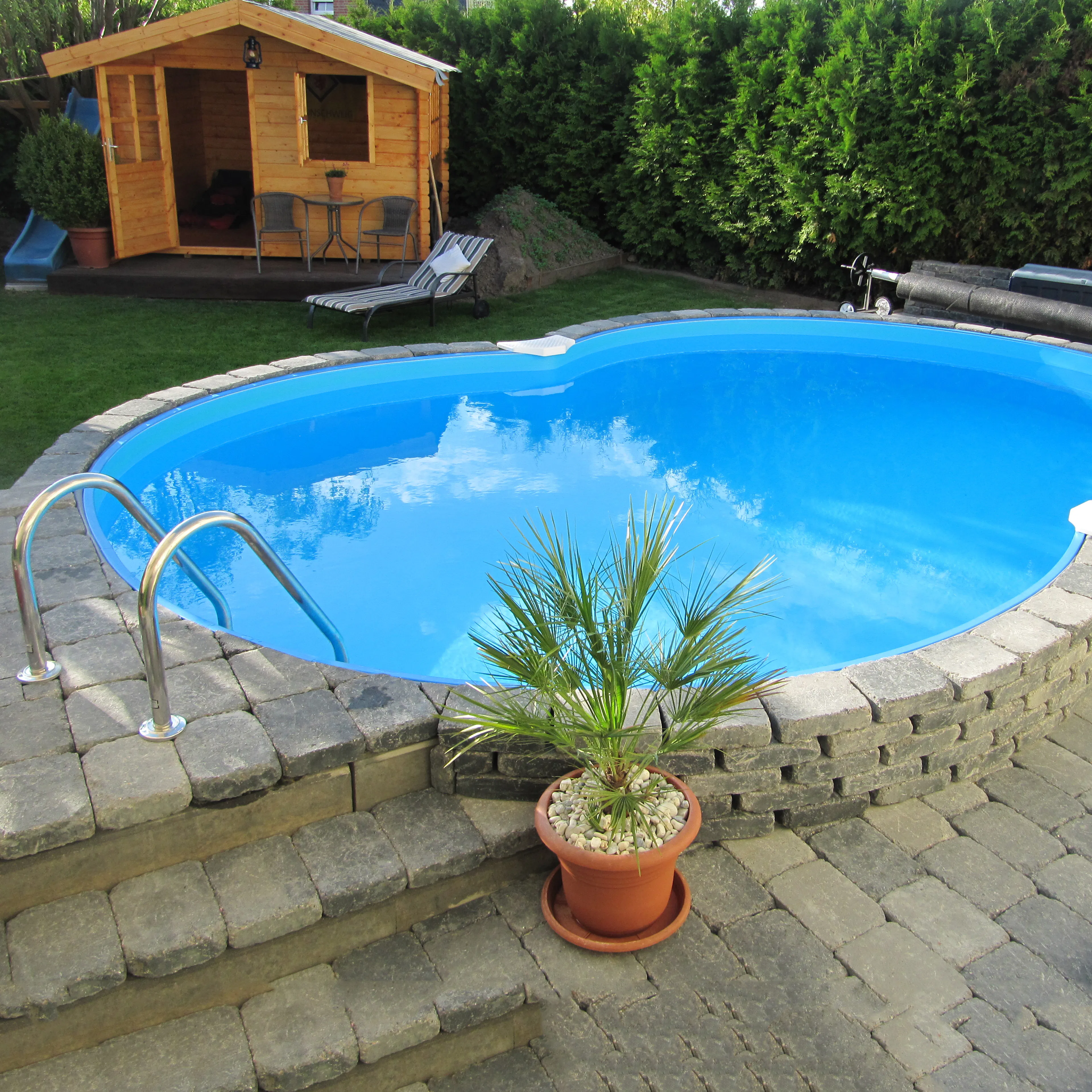 Stålväggspool Planet Pool Premium inkl Stege & Tillbehör