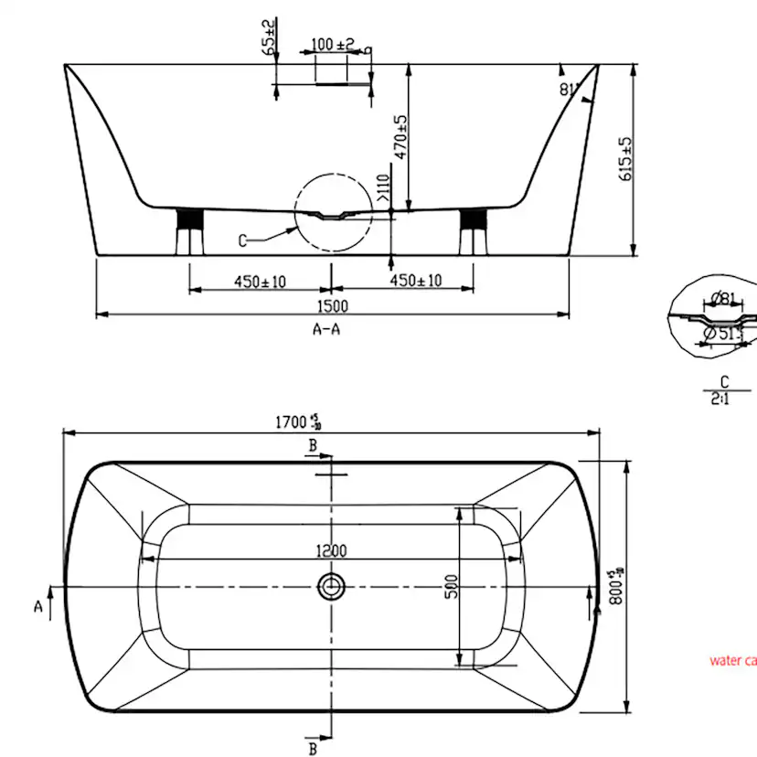Badkar Strømberg Andria Lucite