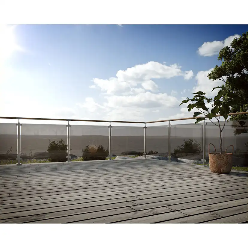 Ändstolpe Jabo till Glasräcke Bertil