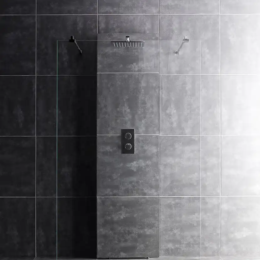 Duschvägg INR Arc 43 Måttanpassad