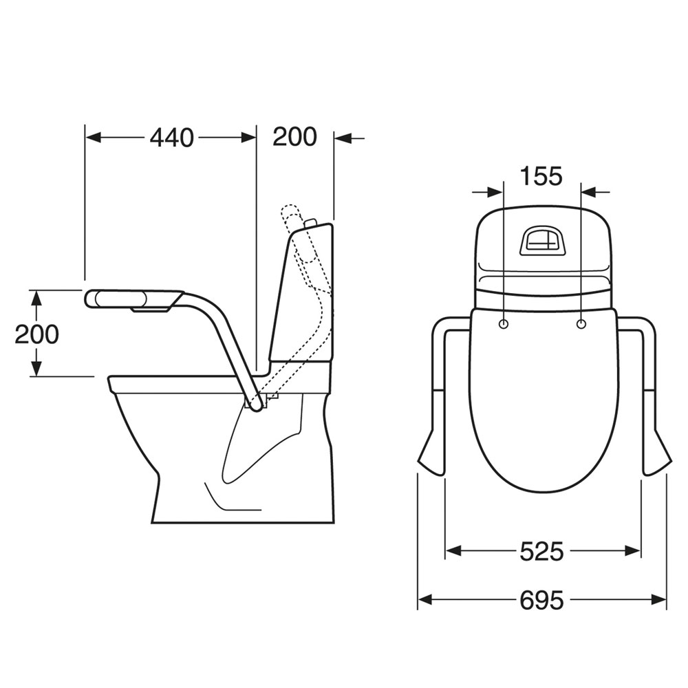 Armstöd Gustavsberg Nautic 3055