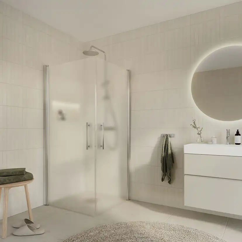 Duschhörn Arrow Corner Frostat Glas