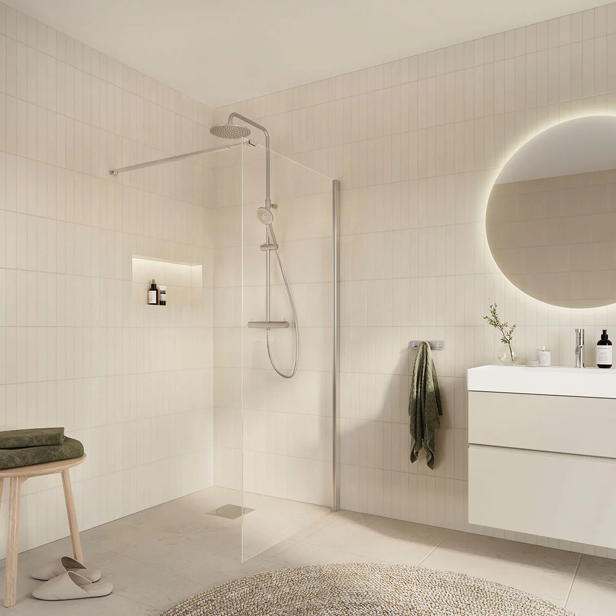 Duschvägg Arrow Wall Fast Klarglas