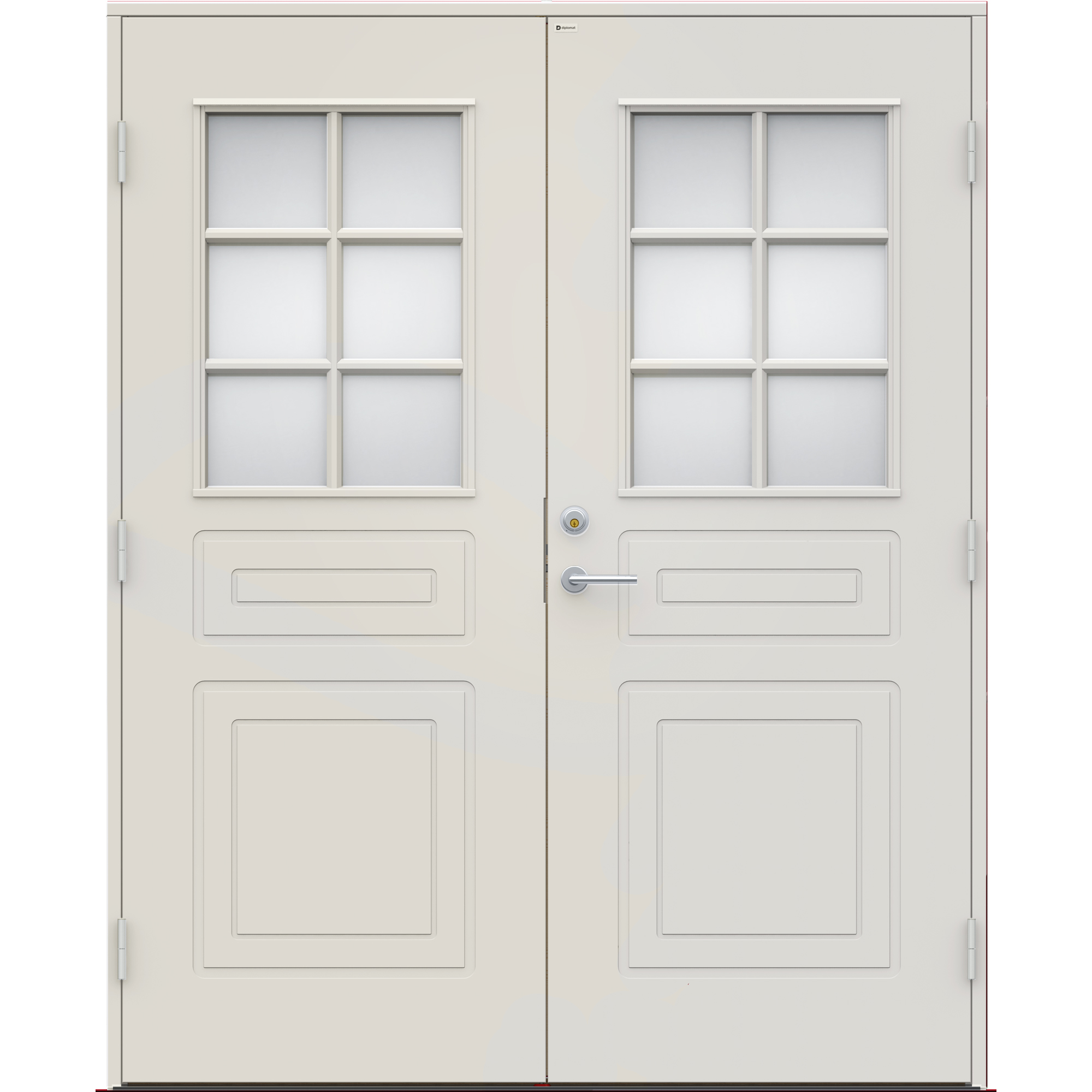 Parytterdörr Diplomat Astrid glas