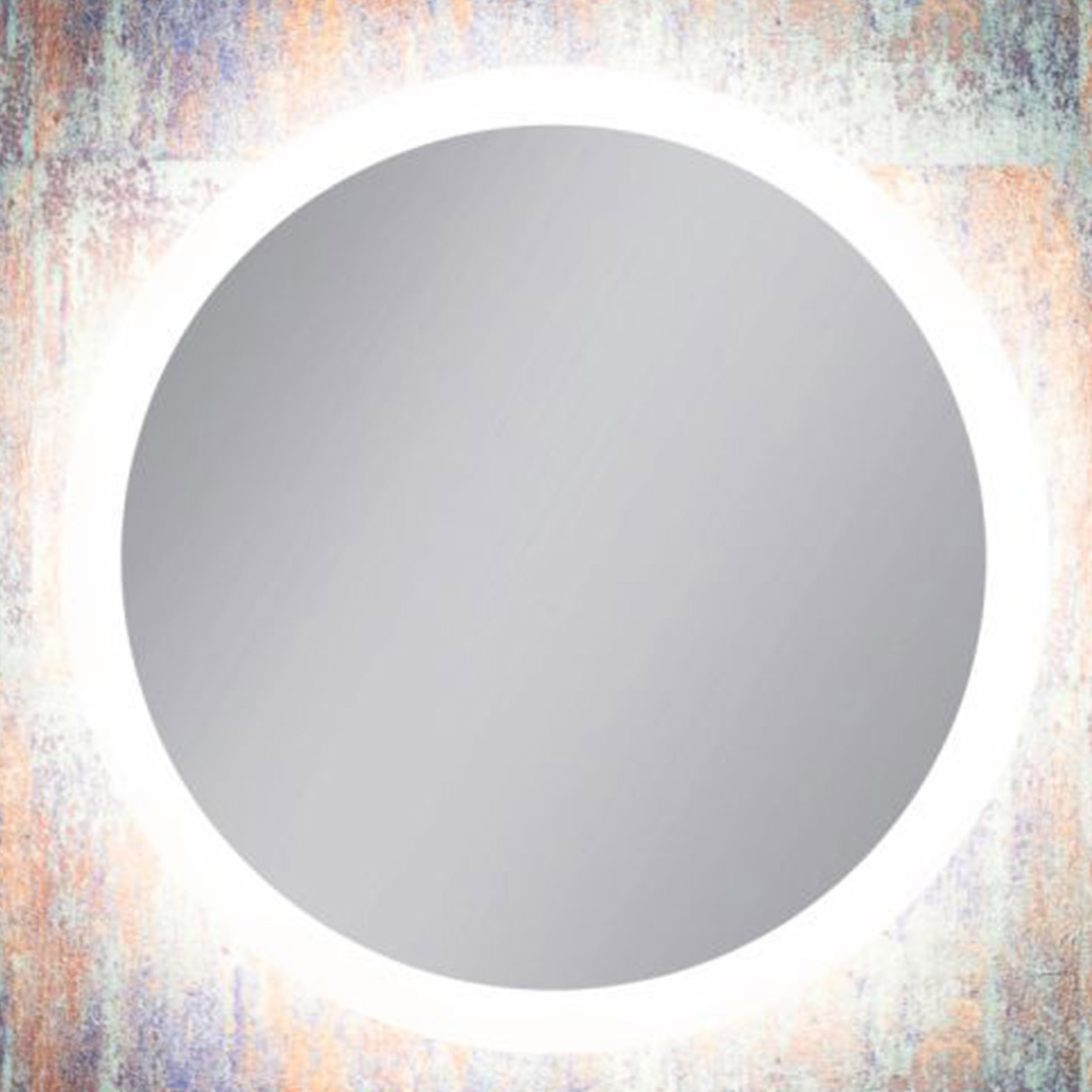 Spegel Vidi Atum Rund med LED-belysning