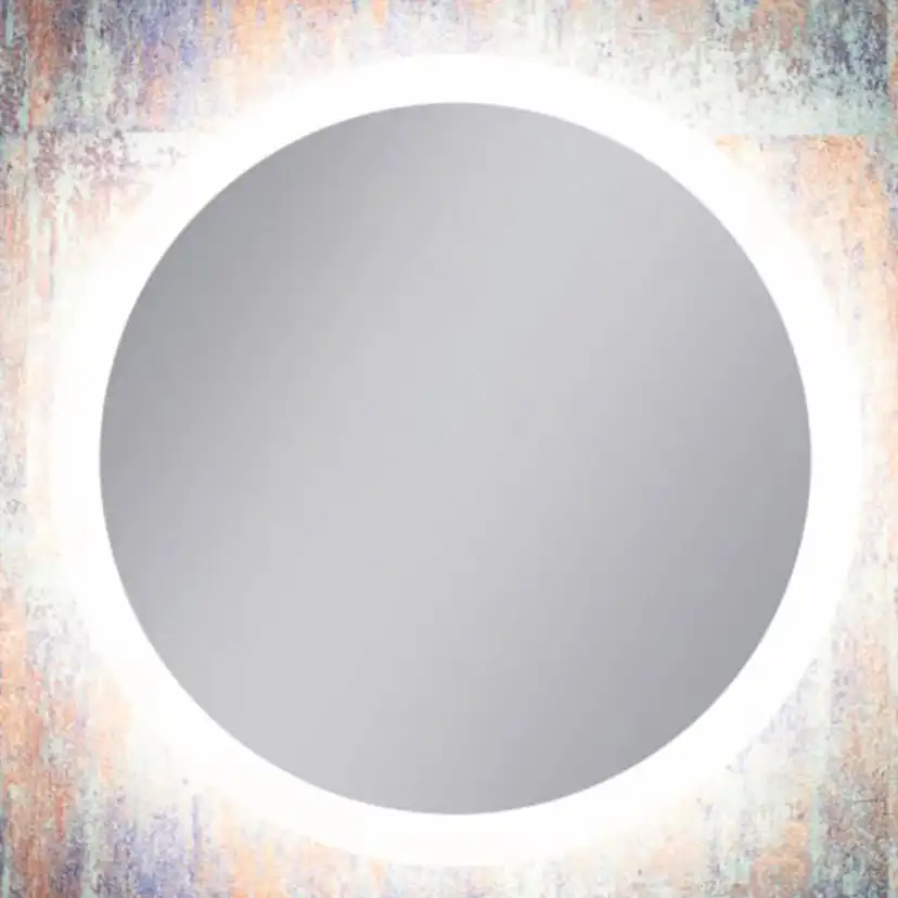 Spegel Vidi Atum Rund med LED-belysning