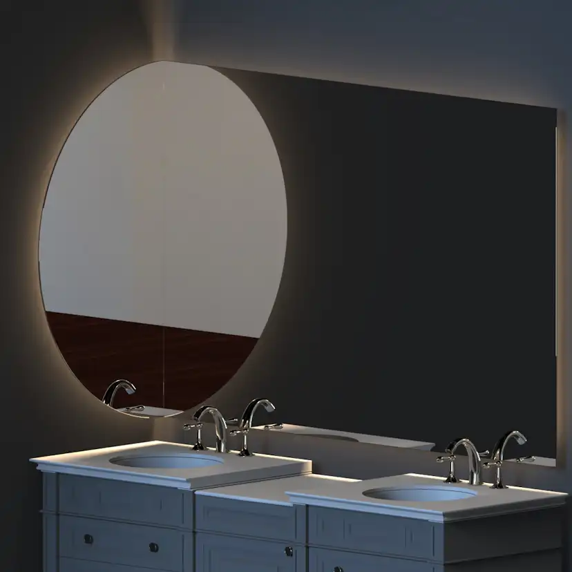 Spegel Vidi Aura med LED-belysning