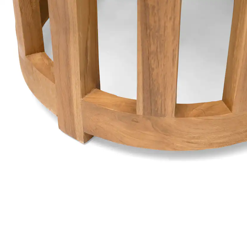 Utebord Hillerstorp Himmelsnäs Rund Ø 50 cm Teak Träbord