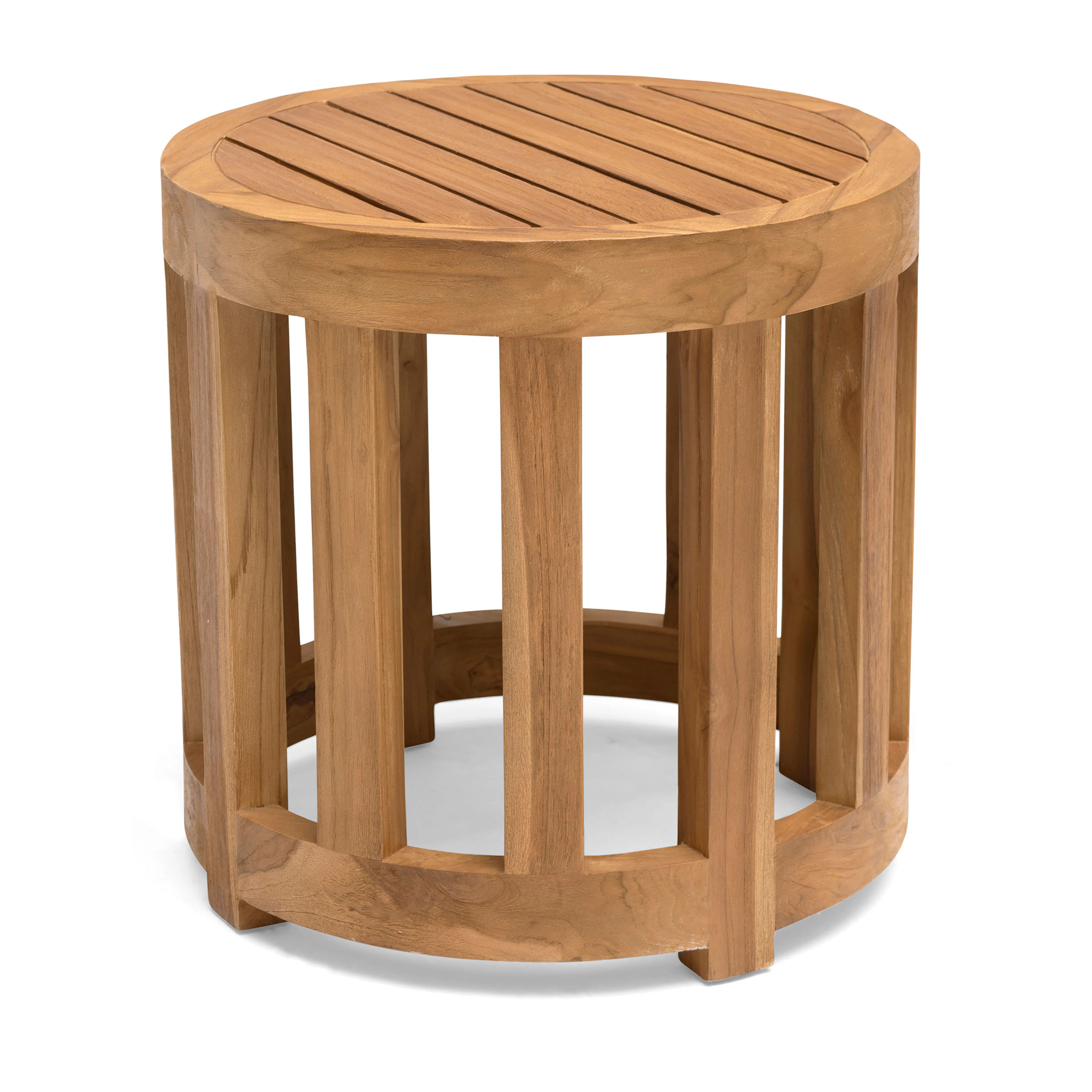 Utebord Hillerstorp Himmelsnäs Rund Ø 50 cm Teak Träbord