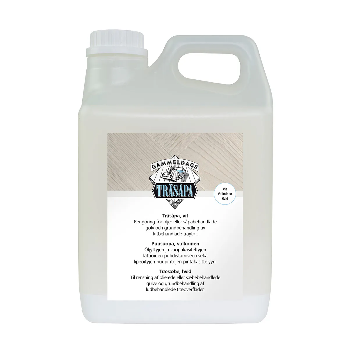 Träsåpa Gammeldags Vit