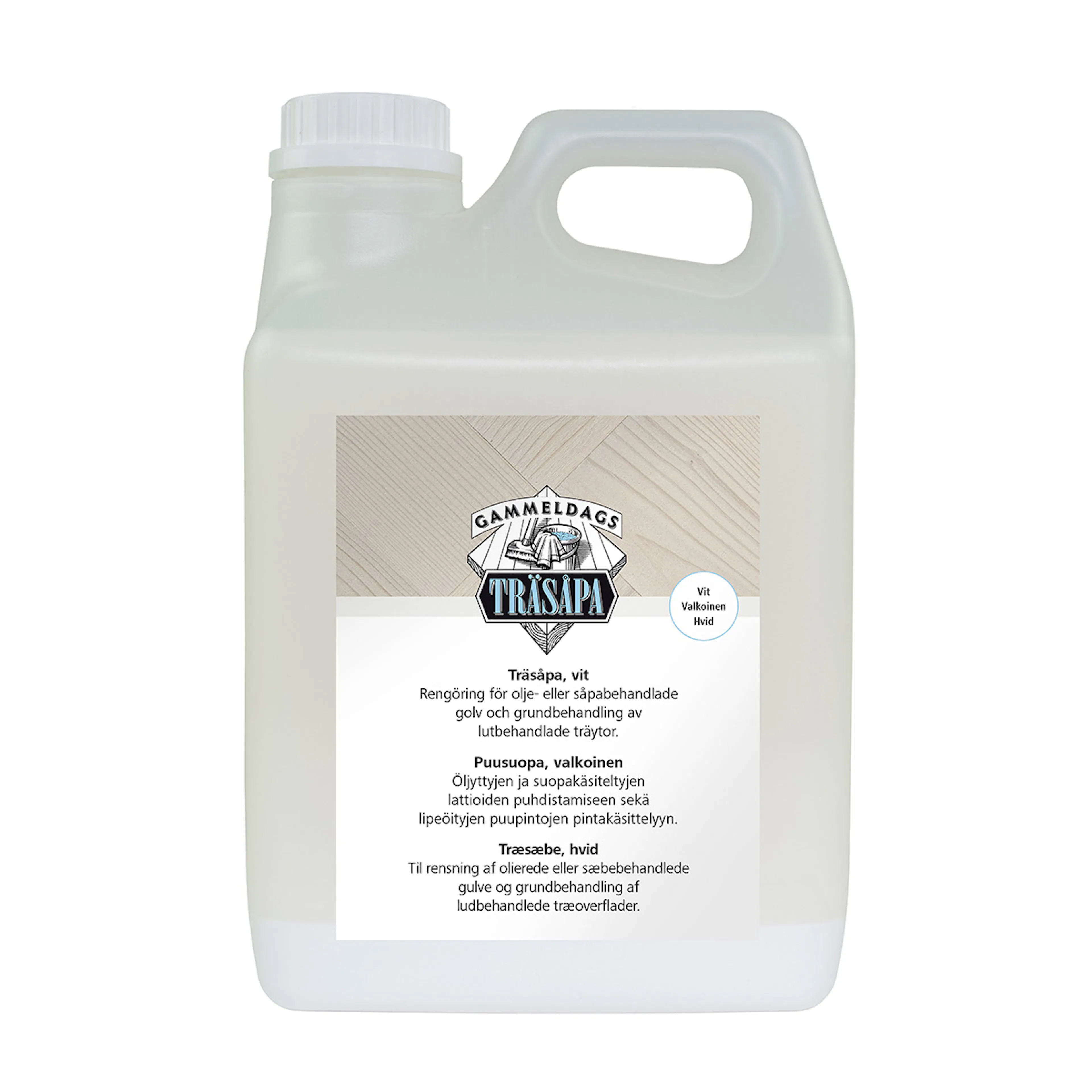 Träsåpa Gammeldags Vit