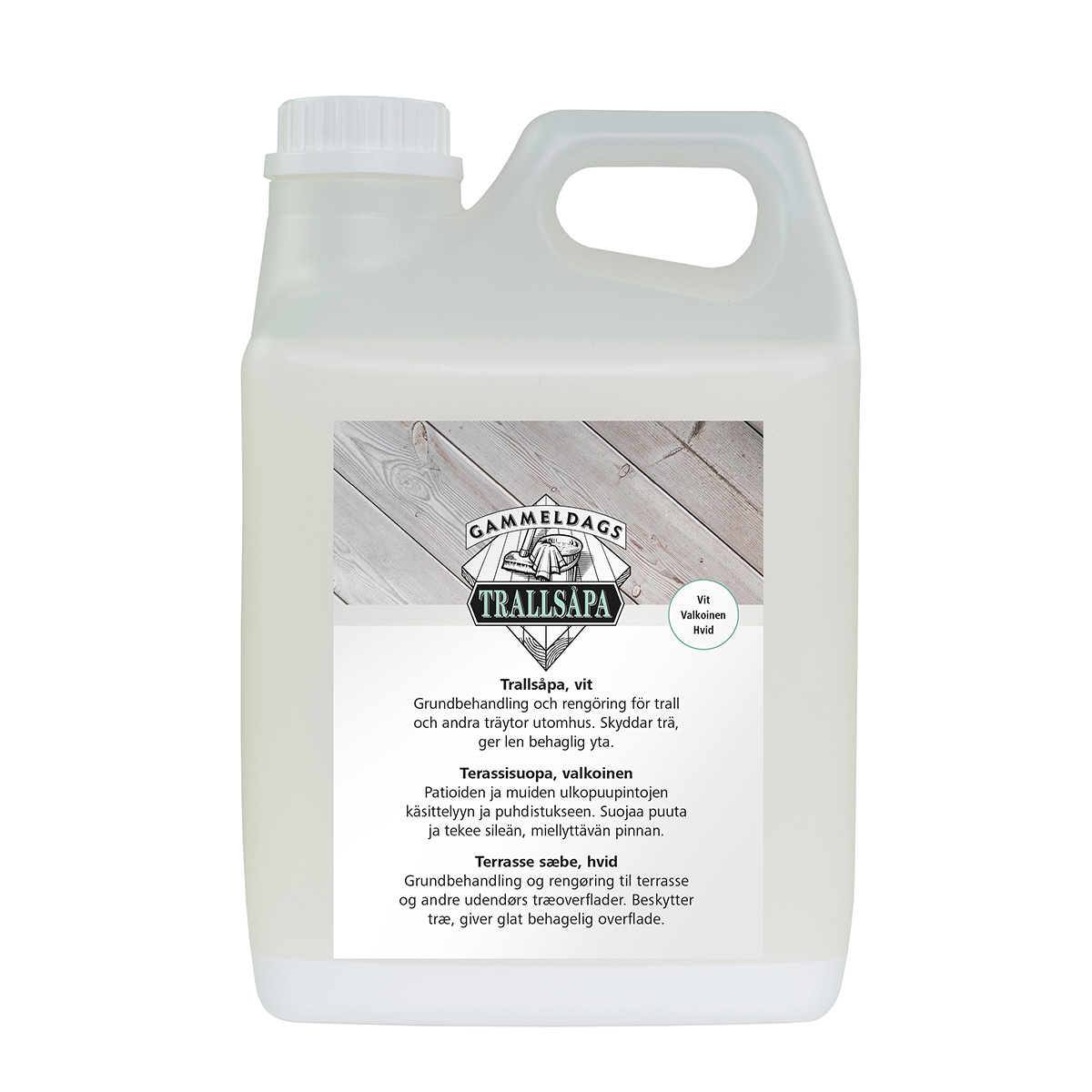 Trallsåpa Gammeldags Vit