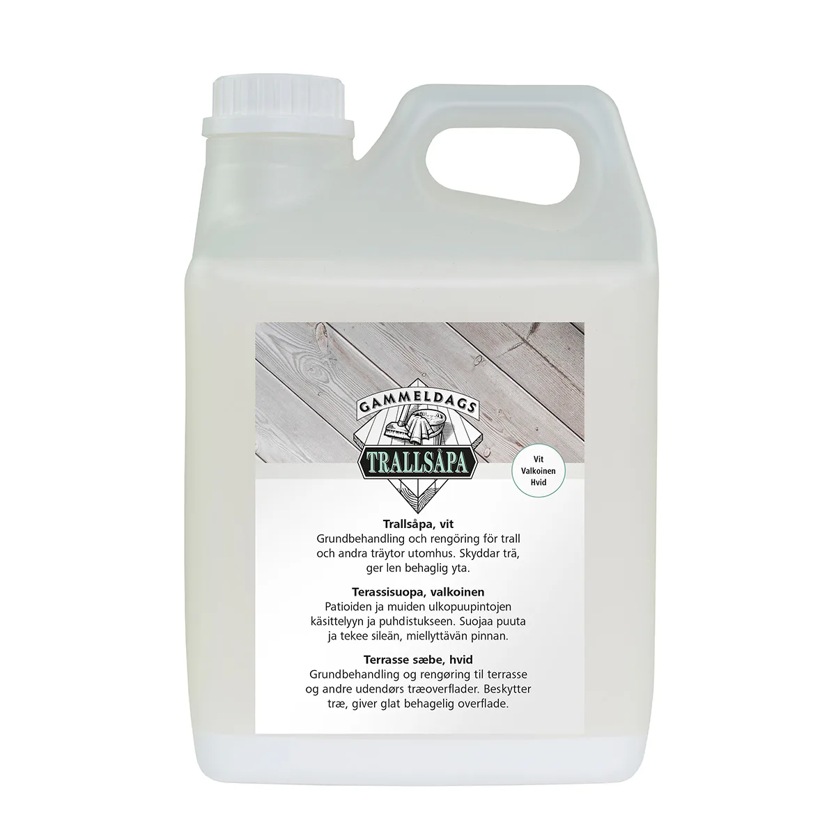 Trallsåpa Gammeldags Vit