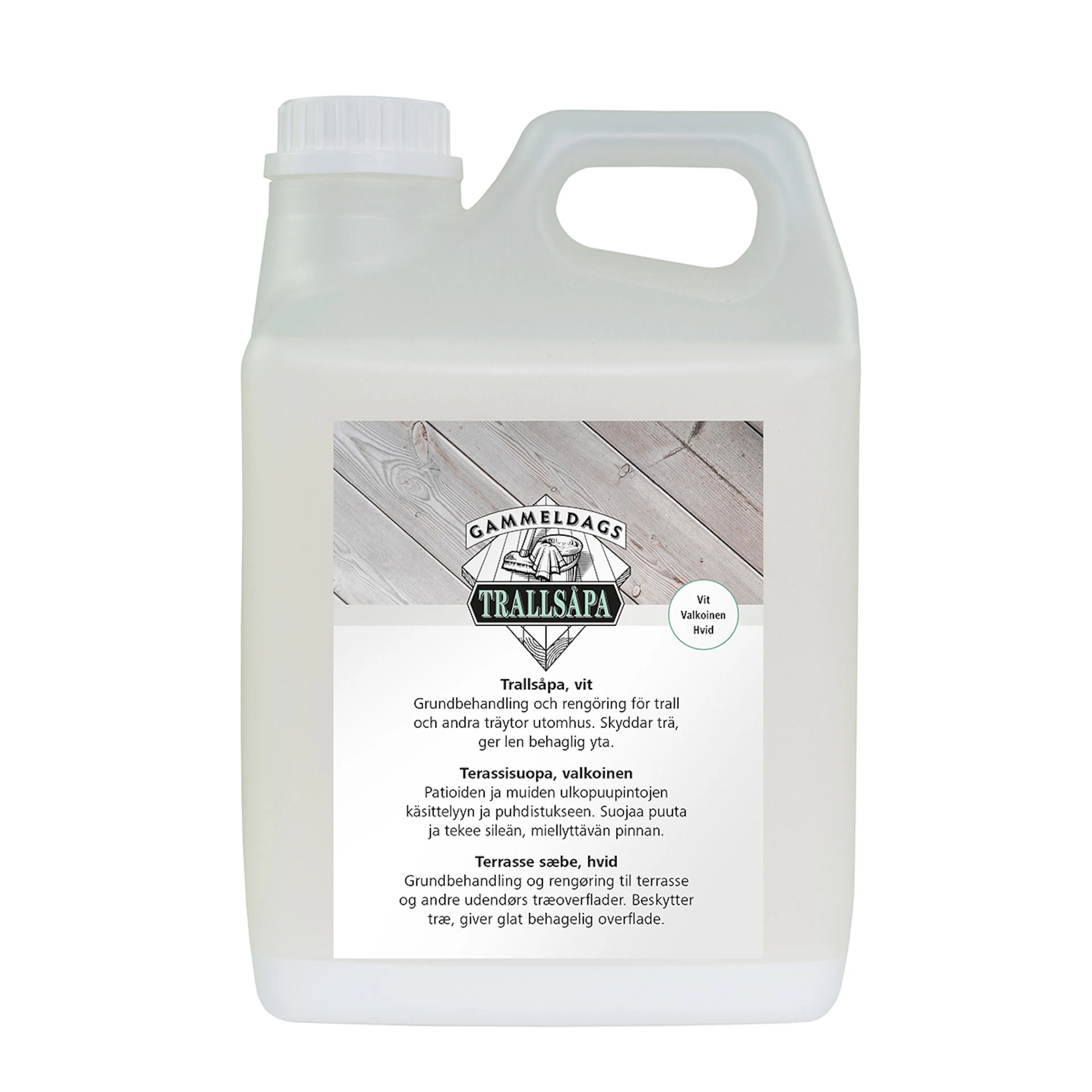 Trallsåpa Gammeldags Vit