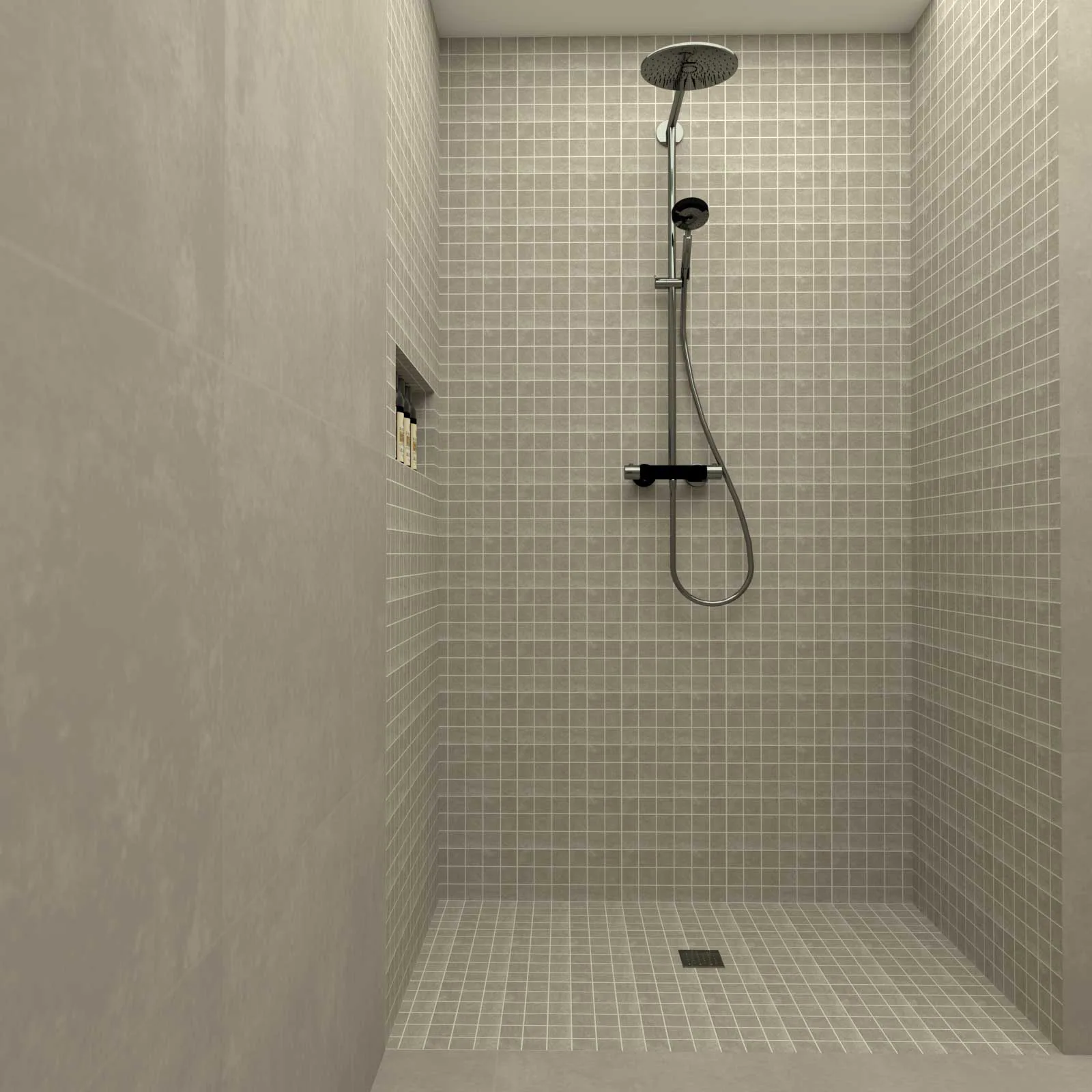 Mosaik Ceramiche Keope Ikon Silver Grå 5x5 cm Matt