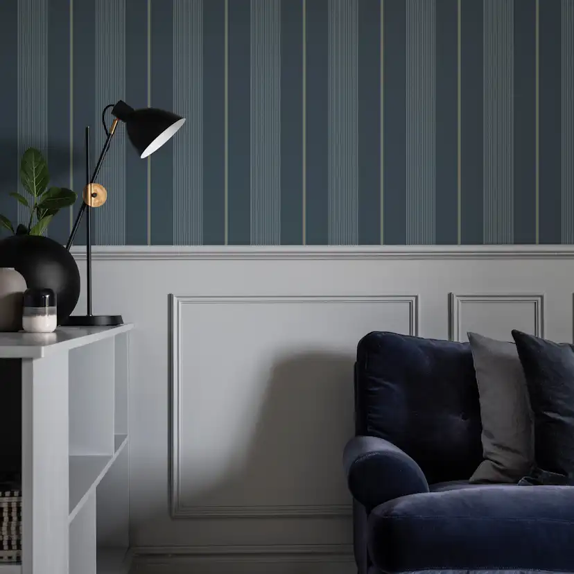 Tapet Duro Axel Mörkblå 411-05