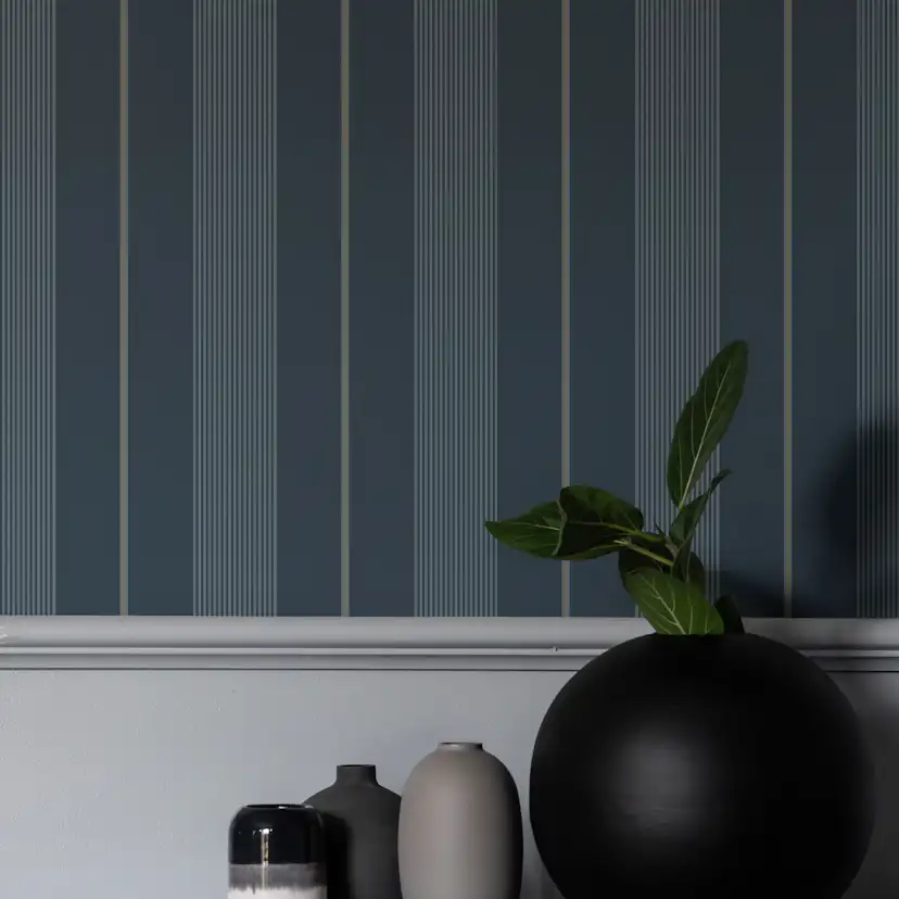 Tapet Duro Axel Mörkblå 411-05