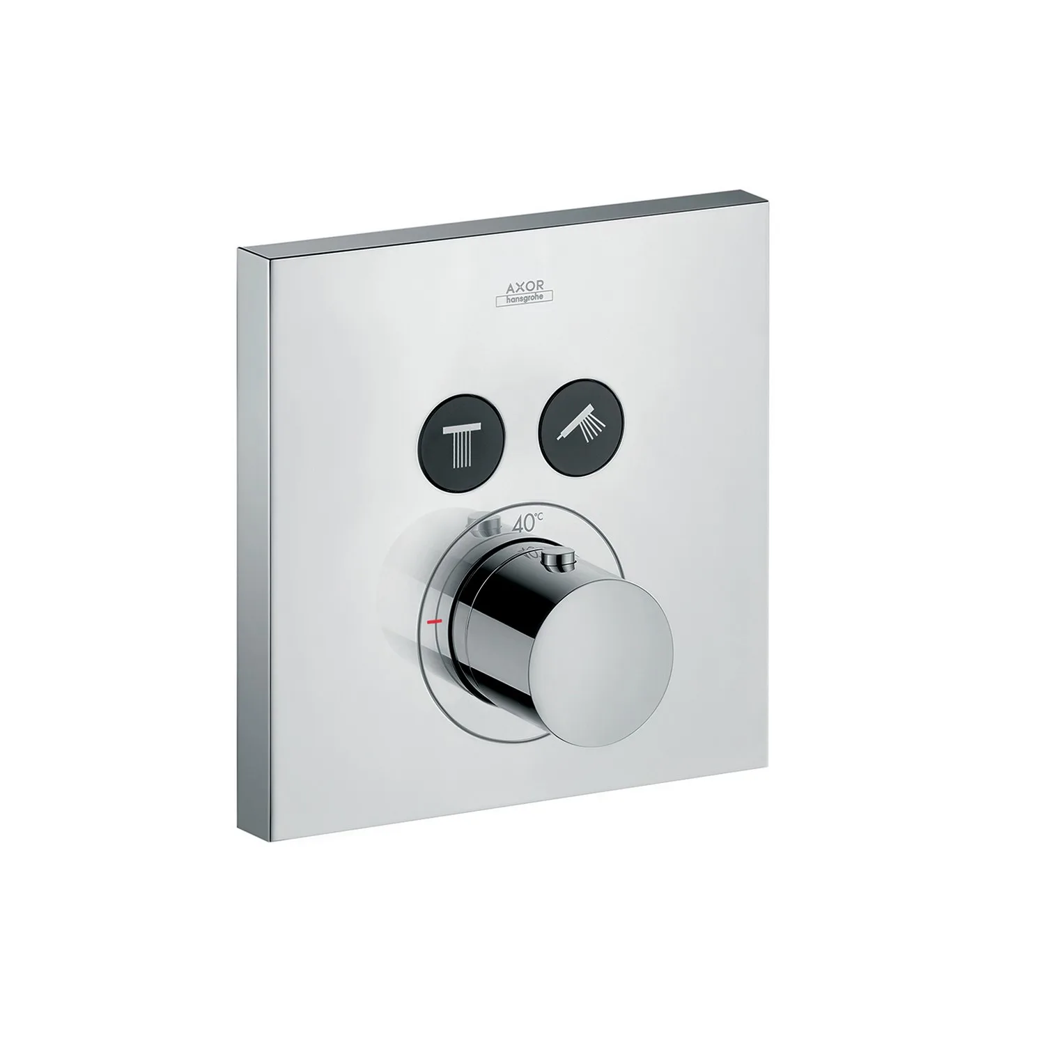 Inbyggnadsblandare Axor ShowerSleect Square 2-utlopp