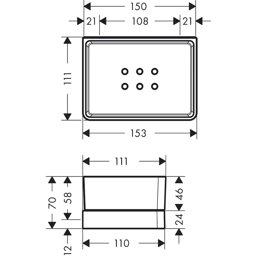Badrumshylla Axor Universal Accessories 150 mm