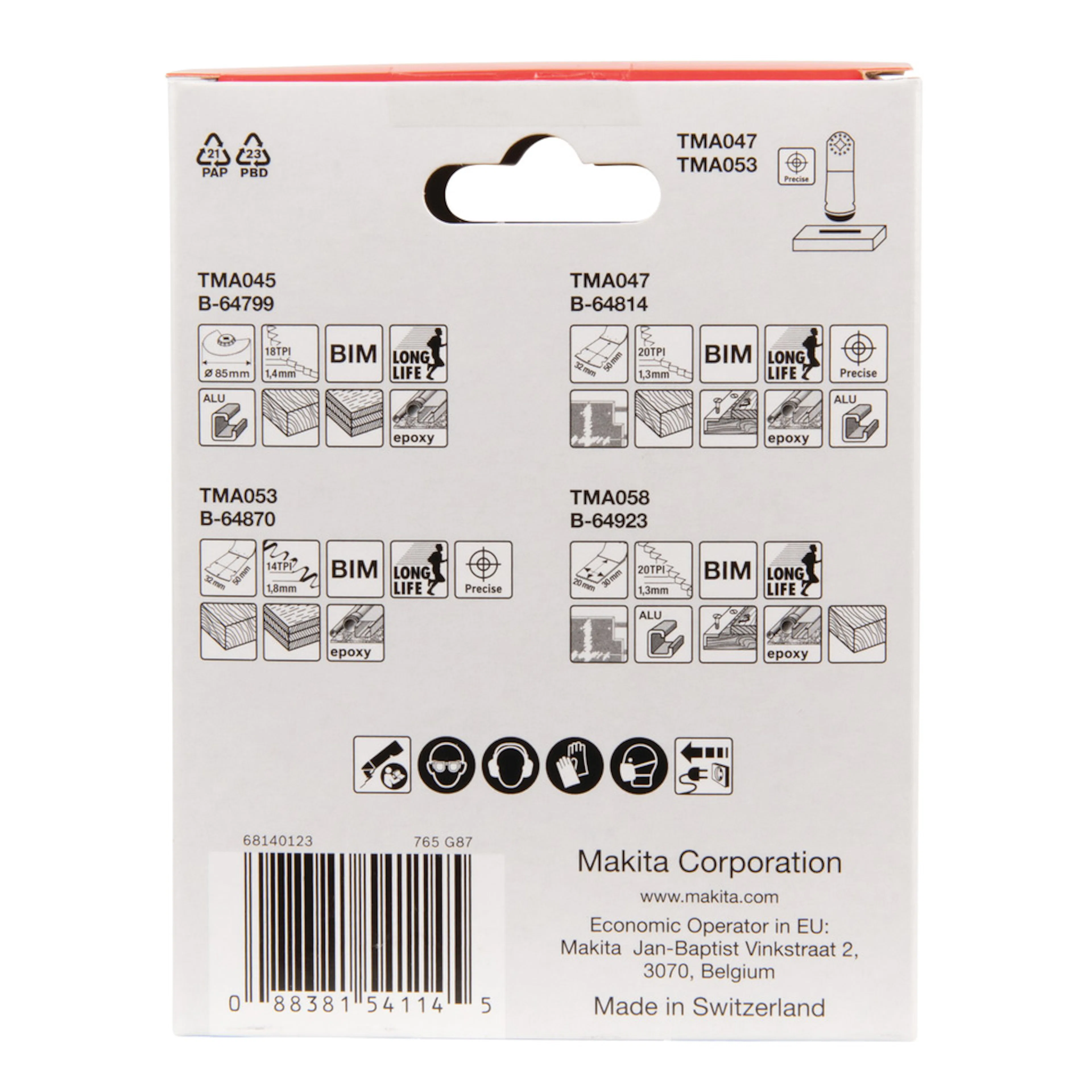 Sågbladssats Makita B-67480 Starlock Longlife