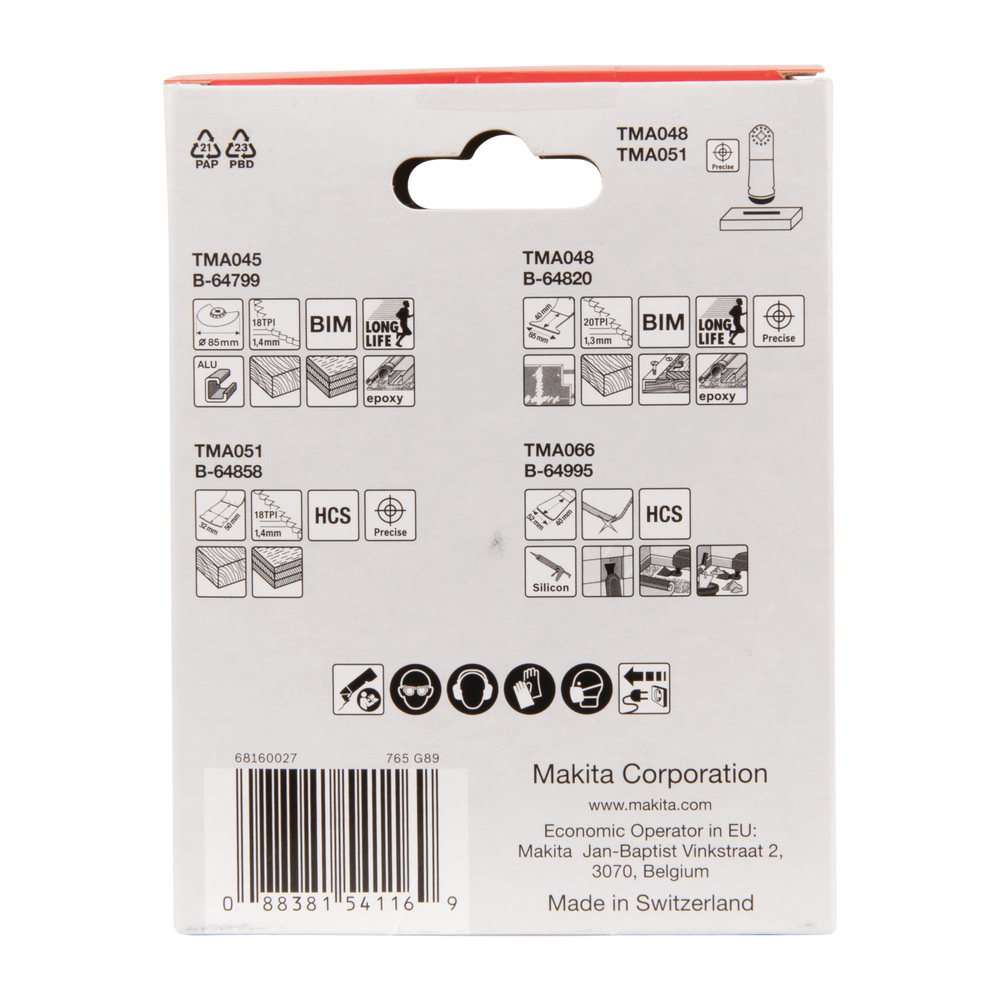 Sågbladssats Makita B-67505 Starlock Golvset 4 st