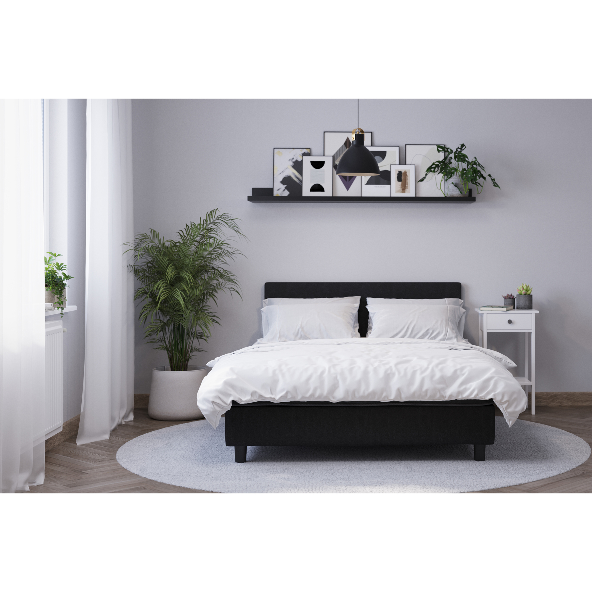 Kontinentalsäng Basic Home Billingen Komplett Sängpaket 180x200 cm med Sänggavel