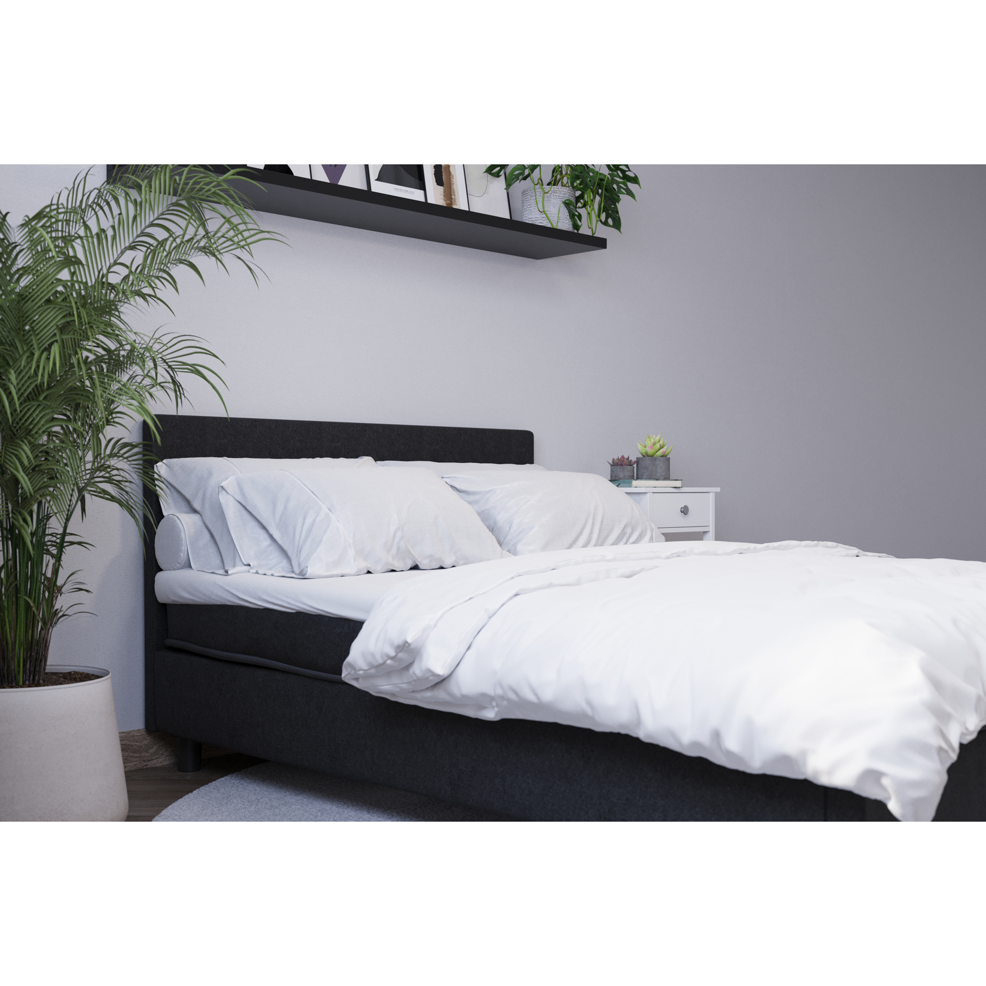 Kontinentalsäng Basic Home Billingen Komplett Sängpaket 180x200 cm med Sänggavel