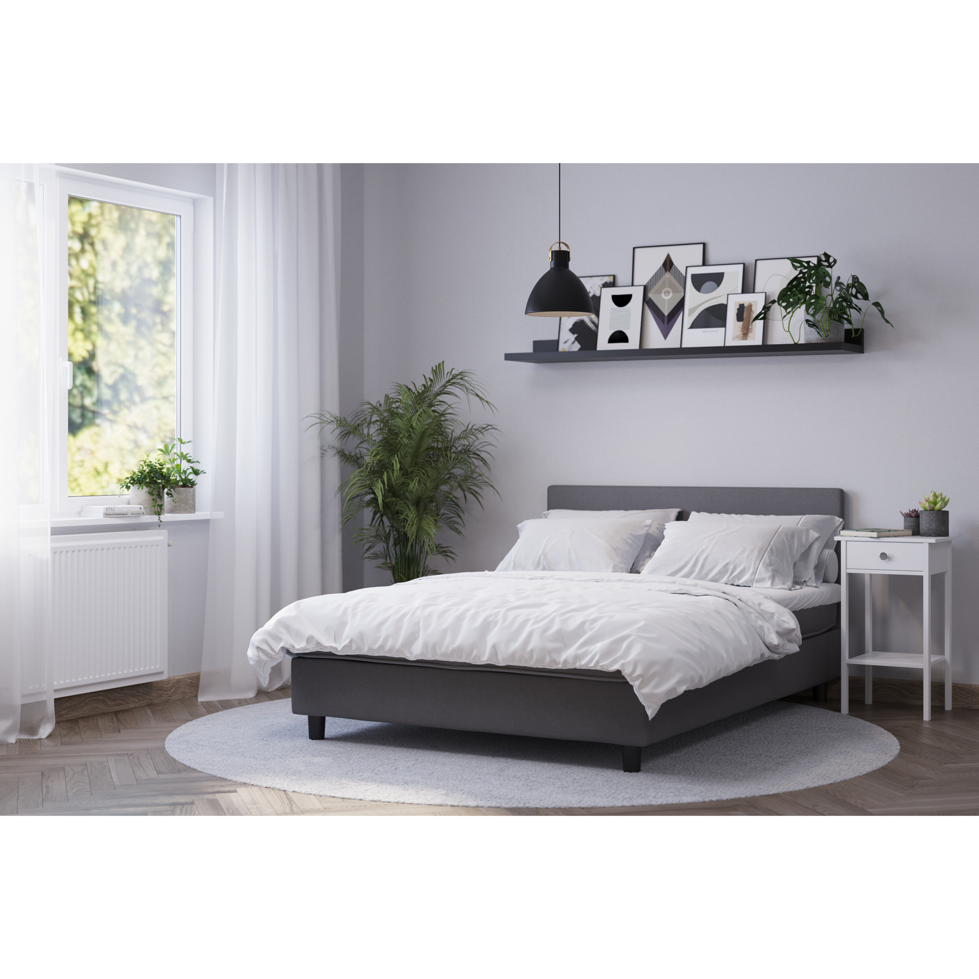 Kontinentalsäng Basic Home Billingen Komplett Sängpaket 90x200 cm med Sänggavel