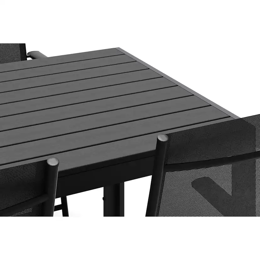 Trädgårdsgrupp Comfort Garden Siri Matbord 205 cm med 6 Sanna Matstolar