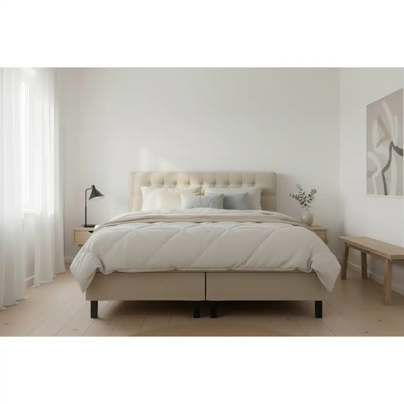 Kontinentalsäng Bedly Hilton Komplett Sängpaket 160x200 cm med Diamant Sänggavel