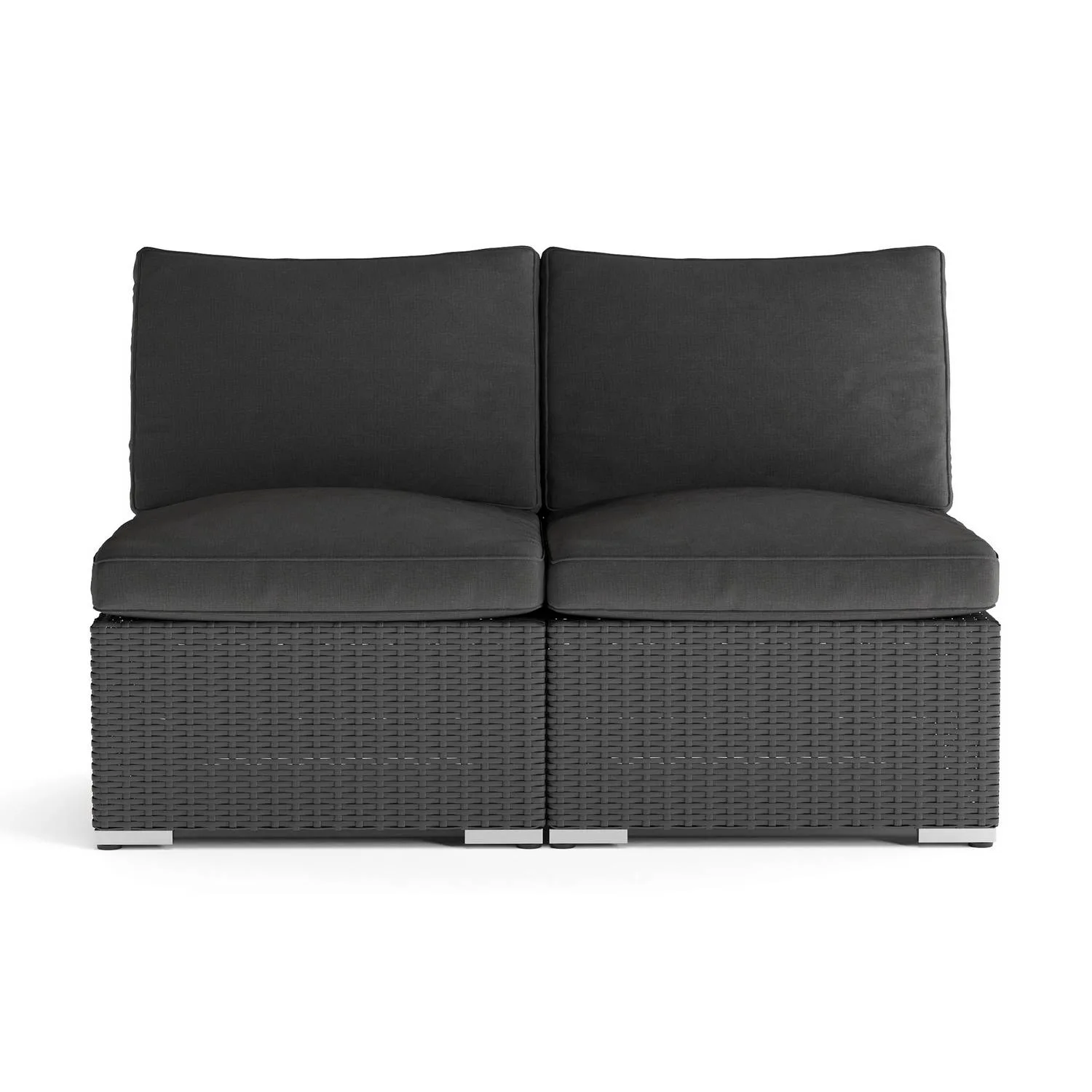 Utesoffa Comfort Garden Wisconsin Loungesoffa Utomhus utan Armstöd 2-sits Konstrotting