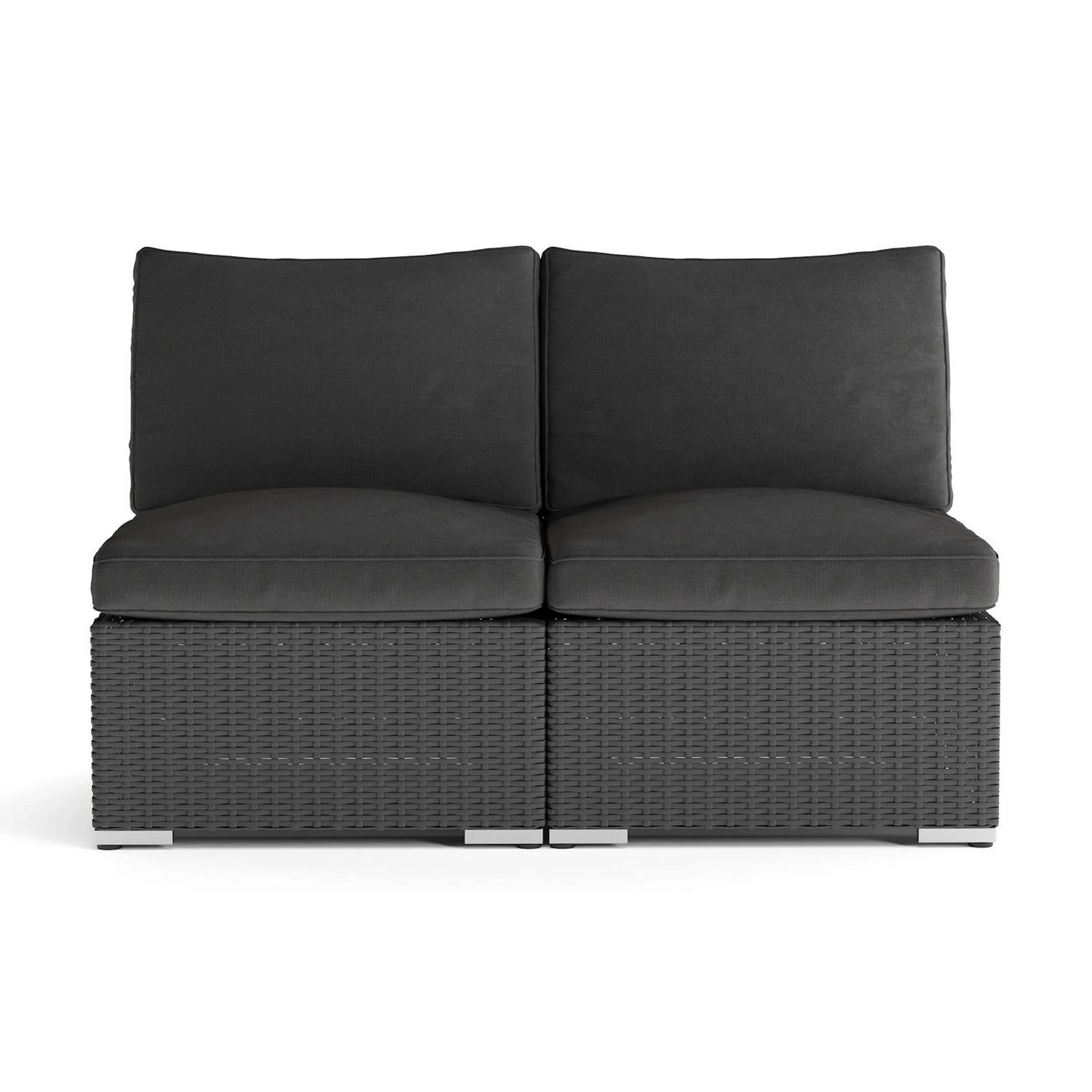 Utesoffa Comfort Garden Wisconsin Loungesoffa Utomhus utan Armstöd 2-sits Konstrotting