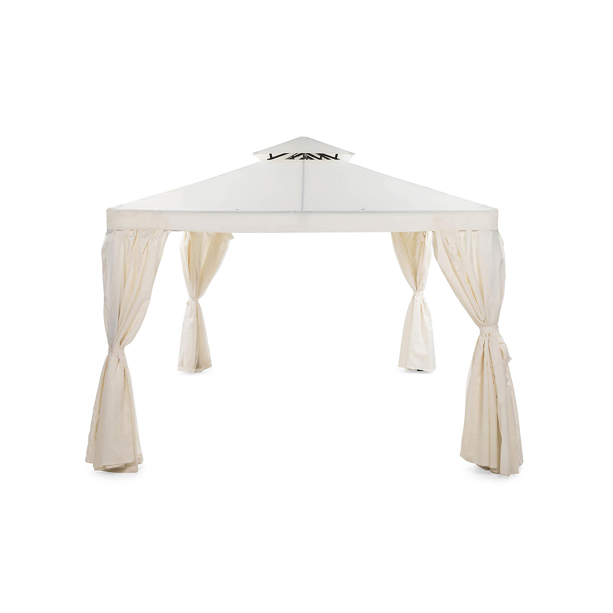 Paviljong Comfort Garden Bermuda komplett paviljong inkl tak och väggar 3x3m - Offwhite