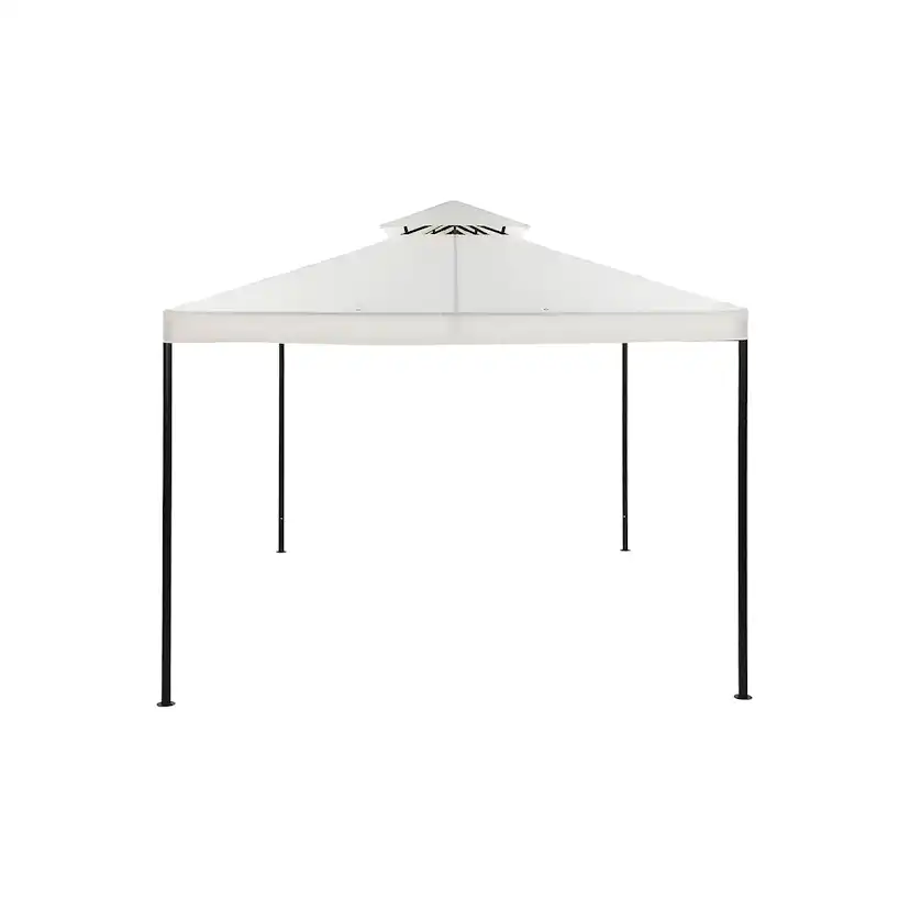 Paviljong Comfort Garden Bermuda komplett paviljong inkl tak och väggar 3x3m - Offwhite