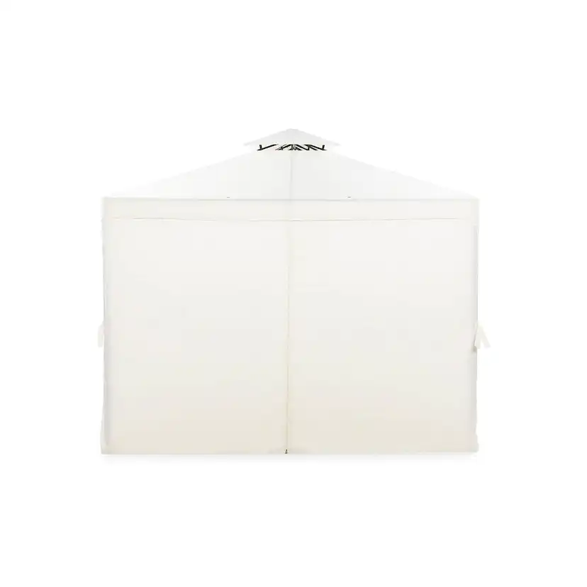 Paviljong Comfort Garden Bermuda komplett paviljong inkl tak och väggar 3x4m - Offwhite