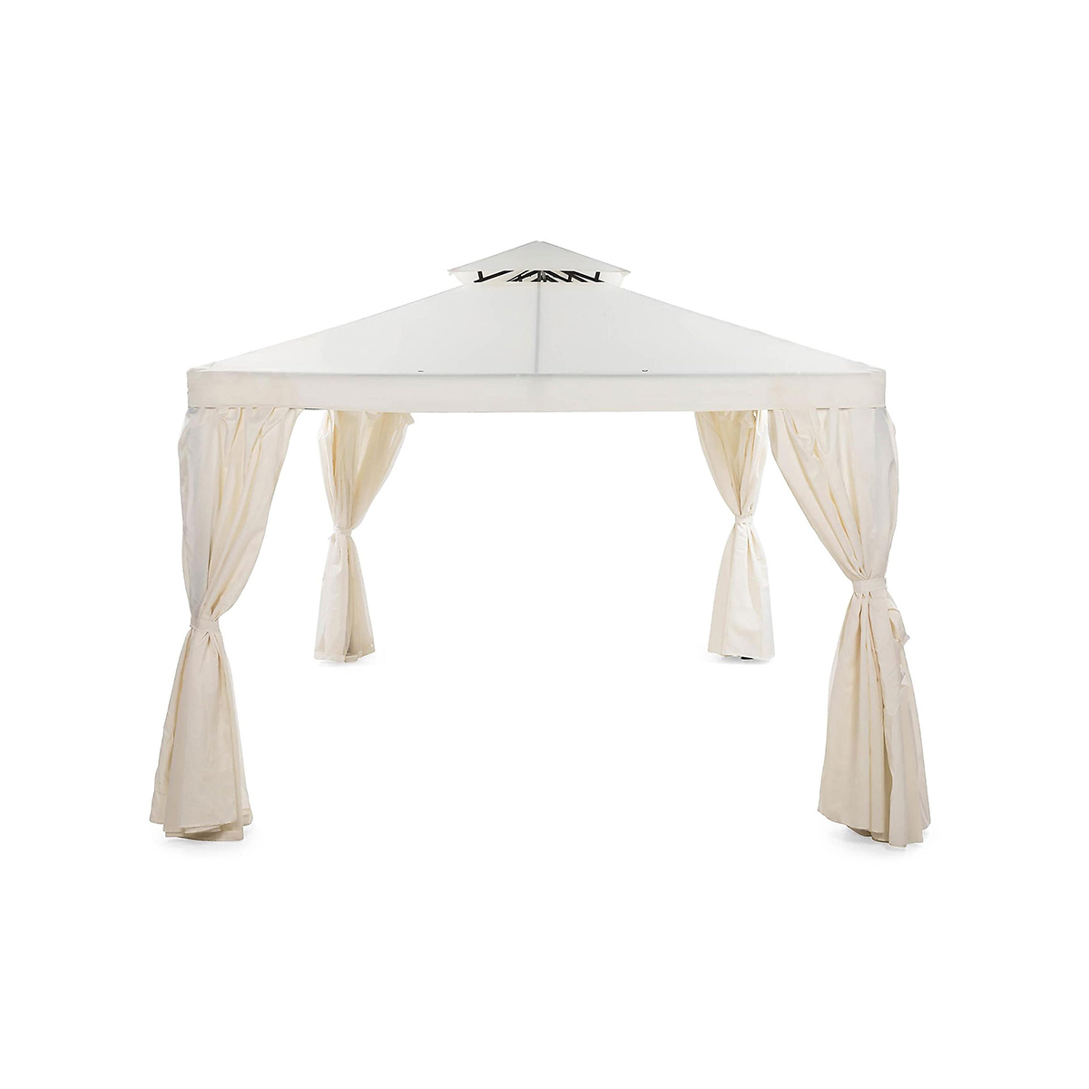 Paviljong Comfort Garden Bermuda komplett paviljong inkl tak och väggar 3x4m - Offwhite