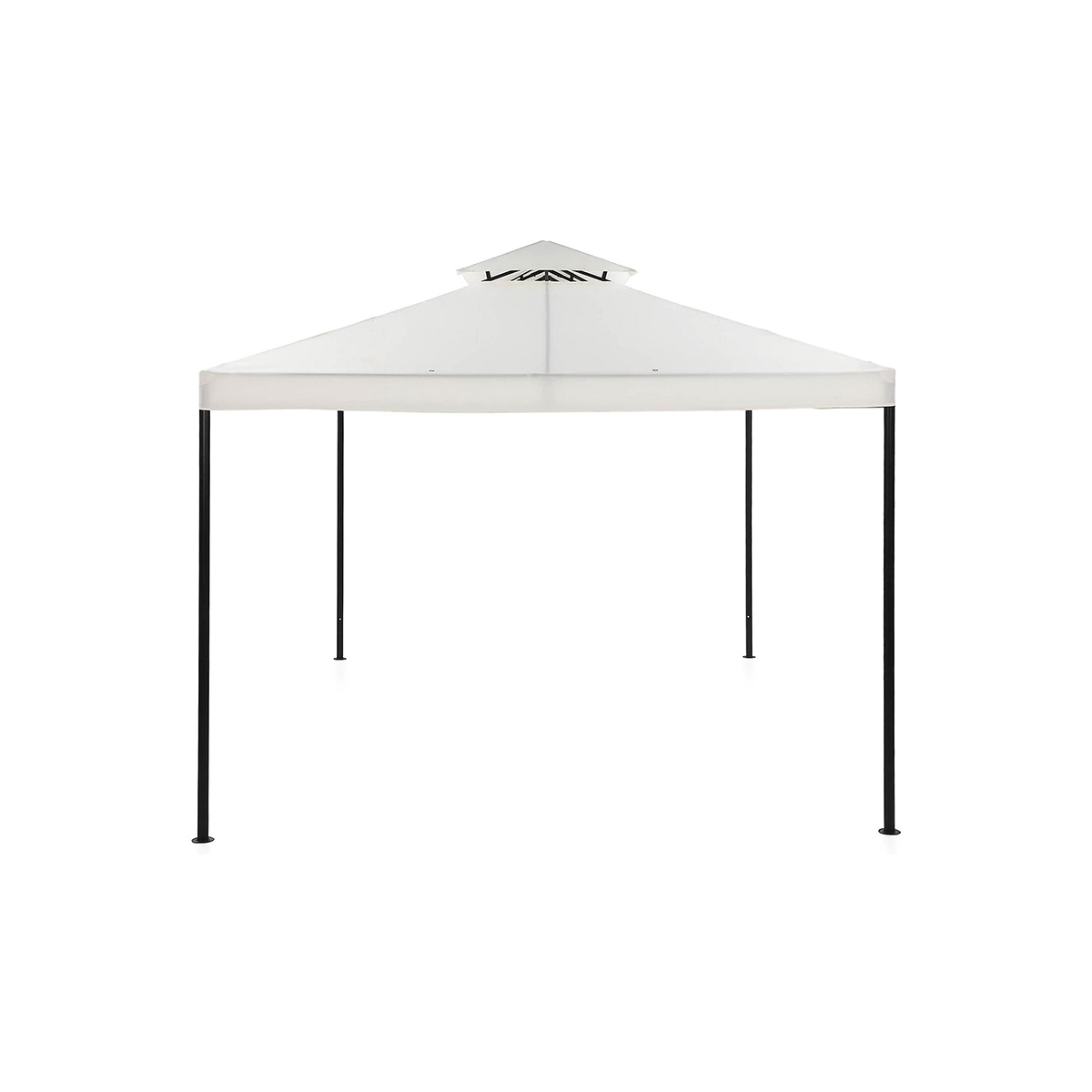 Paviljong Comfort Garden Bermuda komplett paviljong inkl tak och väggar 3x4m - Offwhite