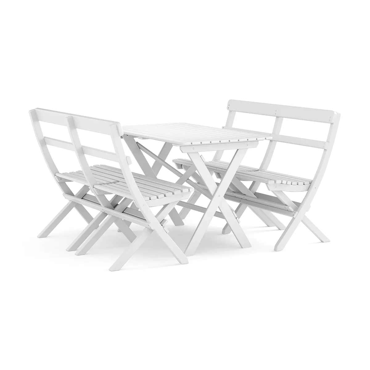 Trädgårdsgrupp Comfort Garden Landet Utomhus matgrupp 118x70x74 cm med 2 soffor