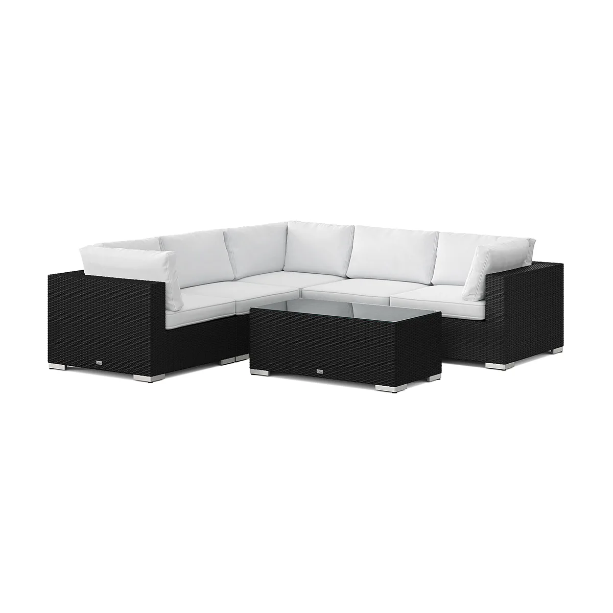 Loungegrupp Comfort Garden Bahamas utomhus hörnsoffa 5-sits vändbar med bord