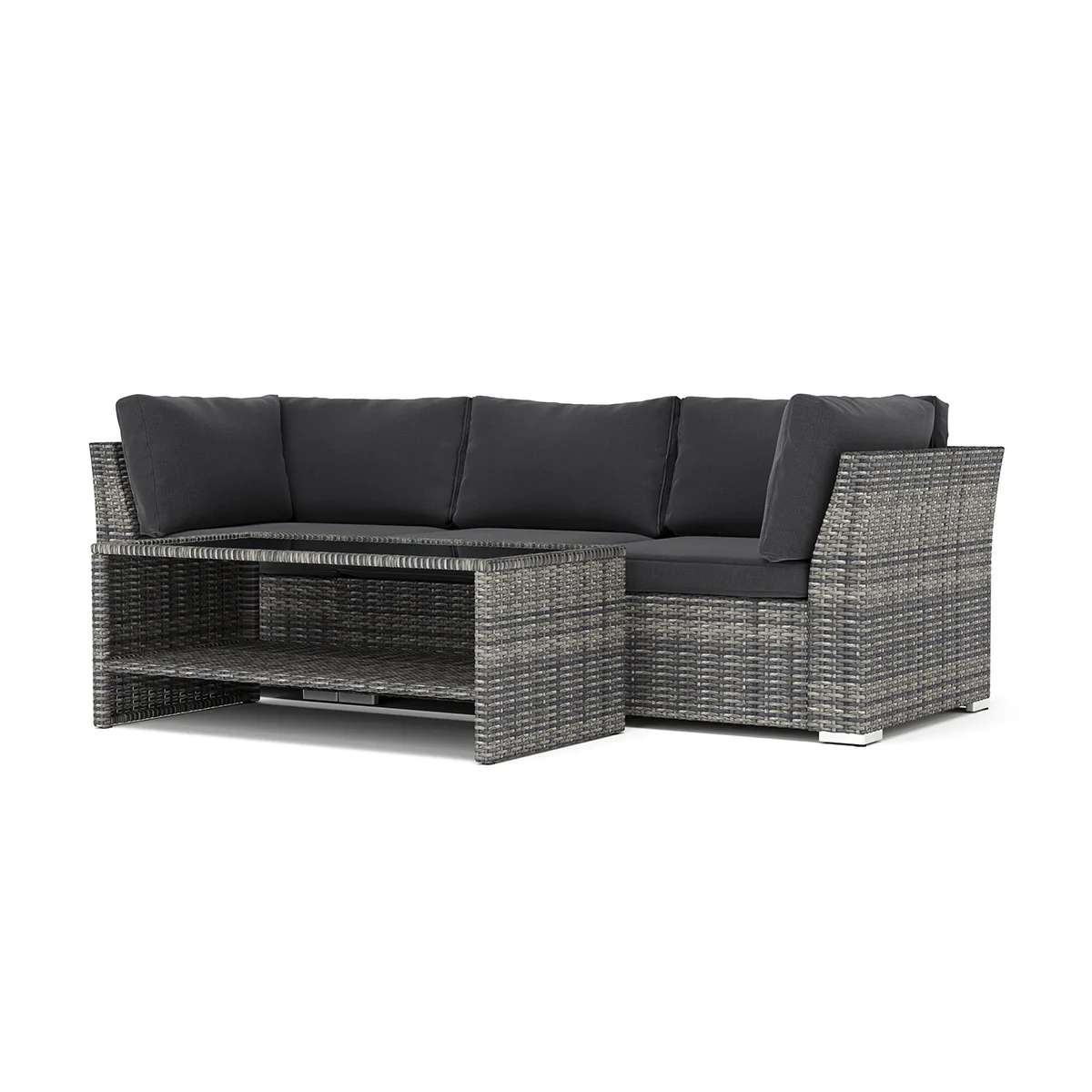 Loungesoffa Comfort Garden Wisconsin utomhus rak 3-sits soffa