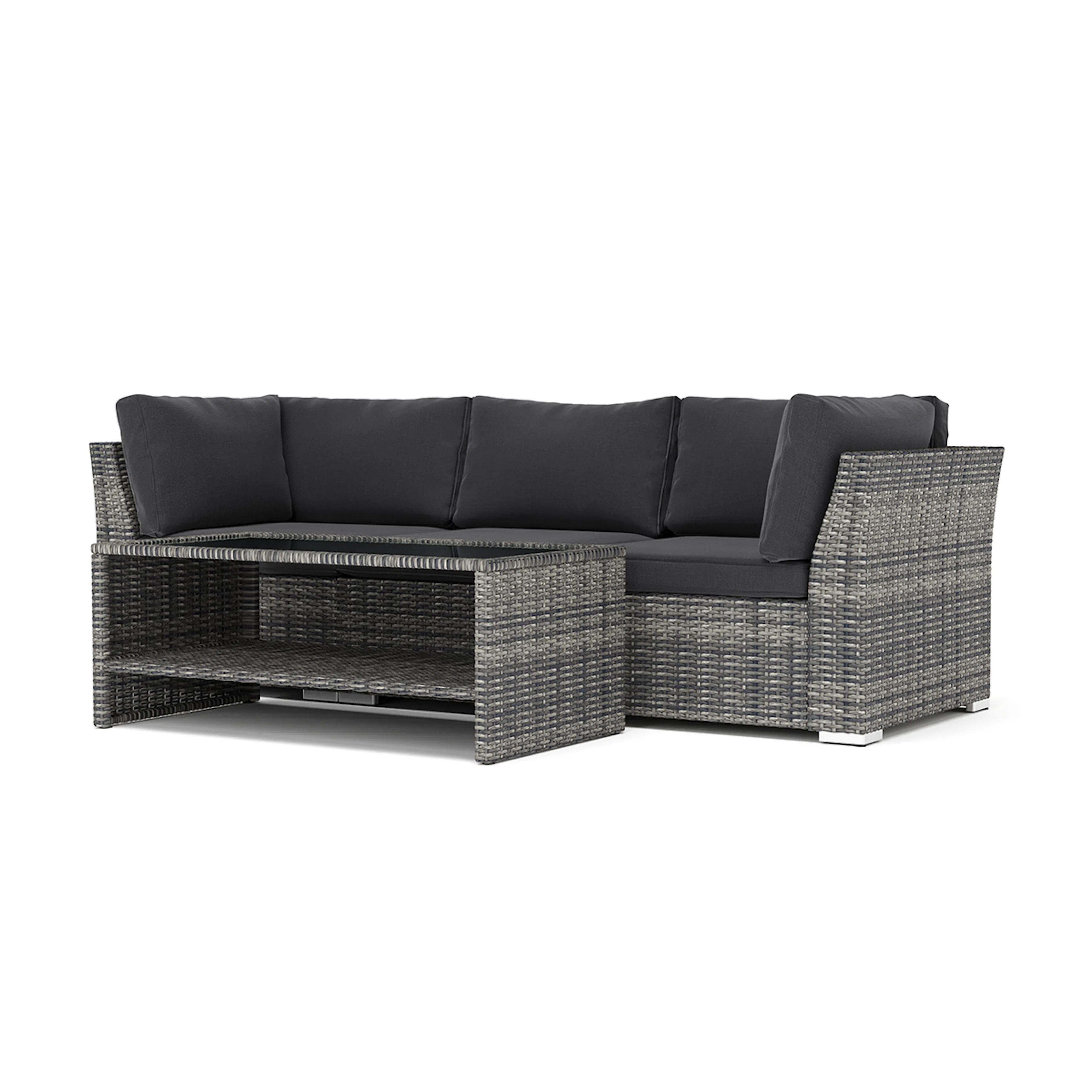 Loungesoffa Comfort Garden Wisconsin utomhus rak 3-sits soffa