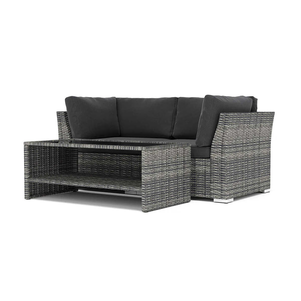 Loungesoffa Comfort Garden Wisconsin utomhus rak 2-sits soffa