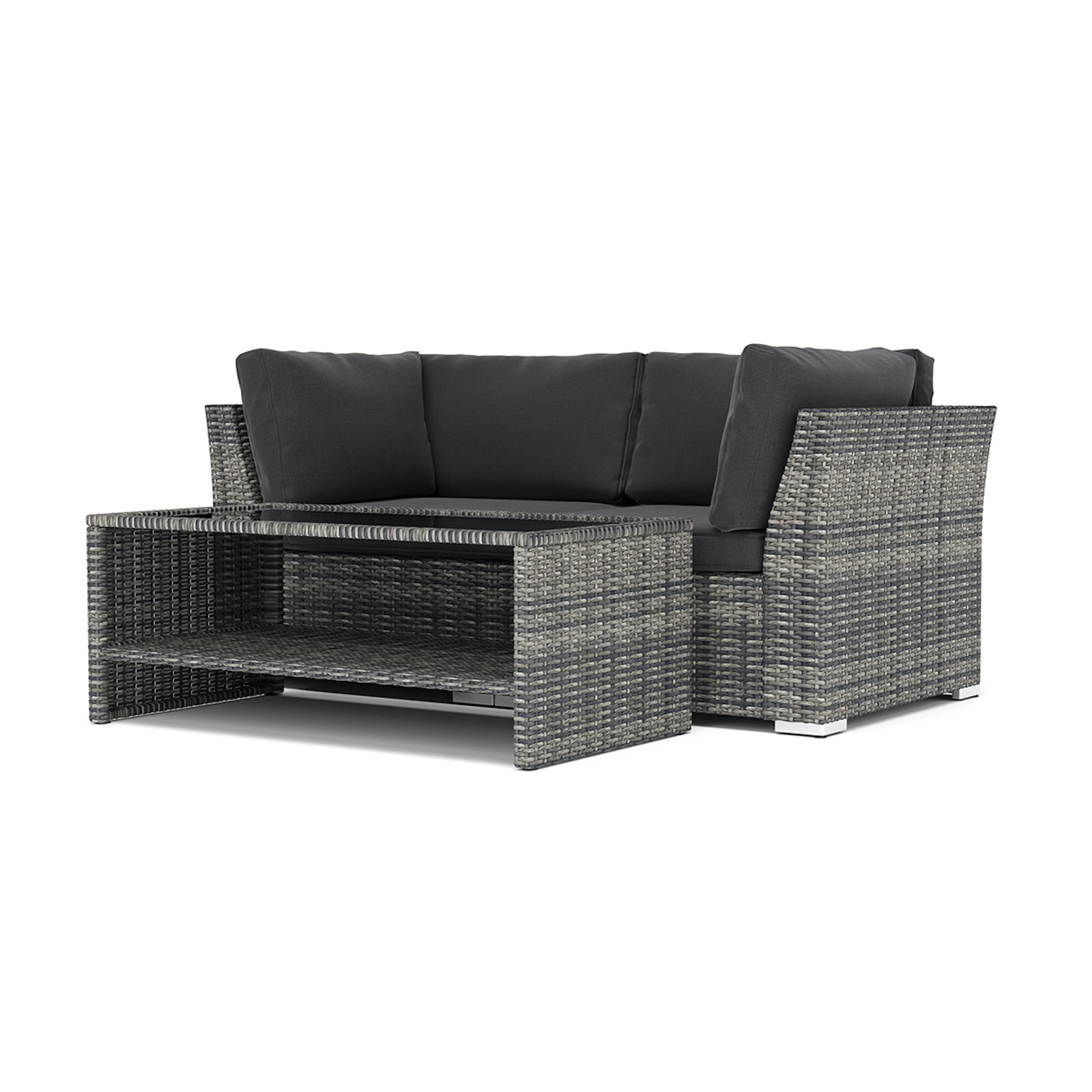 Loungesoffa Comfort Garden Wisconsin utomhus rak 2-sits soffa